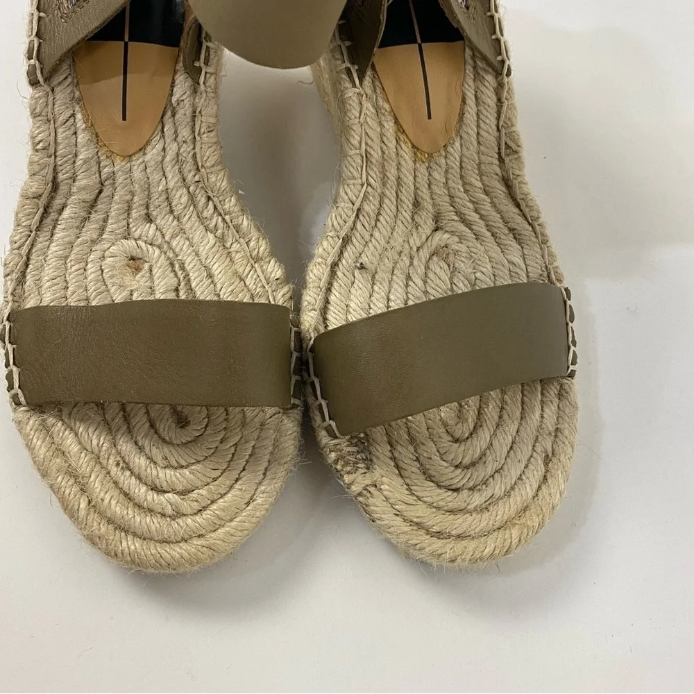 Dolce vita open toe brown espadrille wedge sandals summer
